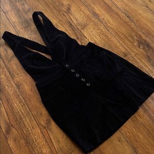 Free People Black Corduroy Jumpsuit